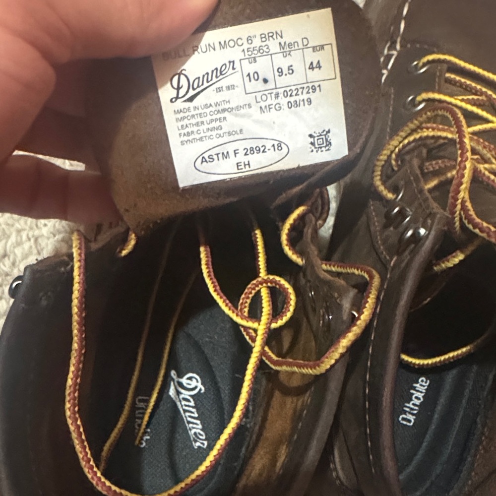 Danner Men's Dark Brown Leather Boots - Picture 2 of 5